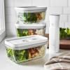 Récipients sous vide pour aliments FRESH & SAVE, set de 3, blanc, verre, Zwilling