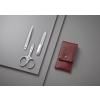 Set de manucure TWINOX, 3 pc, rouge, cuir, Zwilling