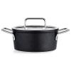 Cocotte haute ADAMANT 18 cm, avec couvercle de marmite en verre, noir, aluminium, Fissler