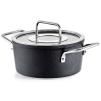 Cocotte haute ADAMANT 18 cm, avec couvercle de marmite en verre, noir, aluminium, Fissler