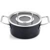 Cocotte haute ADAMANT 18 cm, avec couvercle de marmite en verre, noir, aluminium, Fissler