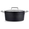 Cocotte haute ADAMANT 24 cm, avec couvercle de marmite en verre, noir, aluminium, Fissler
