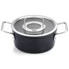 Cocotte haute ADAMANT 20 cm, avec couvercle de marmite en verre, noir, aluminium, Fissler
