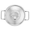Faitout haut ADAMANT 18 cm, noir, aluminium, Fissler