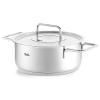 Faitout bas PURE 20 cm, argent, acier inoxydable, Fissler
