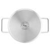 Faitout bas PURE 20 cm, argent, acier inoxydable, Fissler