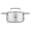 Faitout haut PURE 16 cm, avec couvercle de marmite en acier inoxidable, argent, acier inoxidable, Fissler