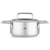 Faitout haut PURE 16 cm, avec couvercle de marmite en verre, argent, acier inoxidable, Fissler