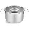 Faitout haut PURE 20 cm, argent, acier inoxydable, Fissler