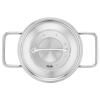 Batterie de cuisine PURE, set de 5, argent, acier inoxydable, Fissler