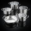 Marmite ORIGINAL PROFI 20 cm, argent, acier inoxydable, Fissler