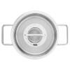 Batterie de cuisine PURE, couvercles de marmite en verre, set de 5 pc, argent, acier inoxidable, Fissler