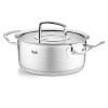 Faitout bas ORIGINAL PROFI 24 cm, argent, acier inoxydable, Fissler