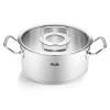 Faitout bas ORIGINAL PROFI 24 cm, argent, acier inoxydable, Fissler