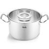 Marmite ORIGINAL PROFI 24 cm, argent, acier inoxydable, Fissler