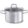 Faitout haut VISEO 20 cm, argent, acier inoxydable, Fissler