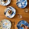 Assiette DIESEL CLASSICS ON ACID SPANISH YELLOW 28 cm, jaune, porcelaine, Seletti