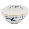 Bol de service DIESEL CLASSICS ON ACID KOI 18 cm, blanc/bleu, porcelaine, Seletti