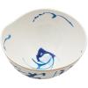 Bol de service DIESEL CLASSICS ON ACID KOI 18 cm, blanc/bleu, porcelaine, Seletti