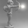 Lampe de bureau CUPID 63 cm, blanc, résine, Seletti