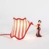 Lampe Stolní CIRCUS ABATJOUR WOMAN 26 cm, multicolore, résine, Seletti