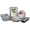 Plateau de cuisson SILVER ELEGANCE 37 x 32 cm, noir, acier, Guardini