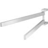 Porte-serviette LINEA 44 cm, double, mat, acier inoxydable, Zack