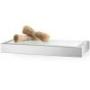 Étagère de salle de bain LINEA 26 cm, mat, acier inoxydable/verre, Zack