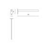 Porte-serviette LINEA 42 cm, mat, acier inoxydable, Zack