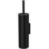 Brosse de toilette TUBO 40 cm, montage mural, noir, acier inoxydable, Zack