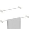 Porte-serviette CARVO 51 cm, blanc, acier inoxydable, Zack