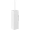 Brosse de toilettes CARVO 42 cm, montage mural, blanc, acier inoxydable, Zack