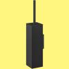 Brosse de toilette CARVO 42 cm, montage mural, noir, acier inoxydable, Zack