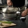 Wok ORIGINAL PROFI 32 cm, argent, acier inoxydable, Fissler