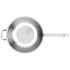 Wok ORIGINAL PROFI 32 cm, argent, acier inoxydable, Fissler