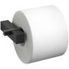 Dérouleur de papier toilette CARVO 16 cm, noir, acier inoxydable, Zack