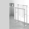 Porte-serviette sur pied SCALA 80 x 60 cm, double, mat, acier inoxydable, Zack