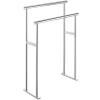 Porte-serviette sur pied SCALA 80 x 60 cm, double, mat, acier inoxydable, Zack
