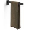 Porte-serviette LINEA 42 cm, noir, acier inoxydable, Zack