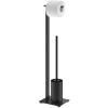 Butler de toilette CARVO 72 cm, noir, acier inoxydable, Zack