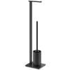 Butler de toilette CARVO 72 cm, noir, acier inoxydable, Zack