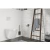 Brosse de toilette CARVO 50 cm, montage mural, noir, acier inoxydable, Zack