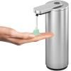 Distributeur de savon TERVA 175 ml, sans contact, mat, acier inoxydable, Zack