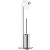 Butler de toilette LINEA 72 cm, poli, en acier inoxydable, Zack