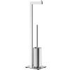 Butler de toilette LINEA 72 cm, poli, en acier inoxydable, Zack
