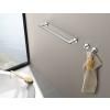 Porte-serviette SCALA 66 cm, double, poli, acier inoxydable, Zack