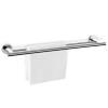 Porte-serviette SCALA 66 cm, double, poli, acier inoxydable, Zack