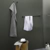 Porte-serviette LINEA 61 cm, noir, acier inoxydable, Zack