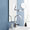 Miroir cosmétique LINEA 18 cm, mat, acier inoxydable, Zack
