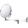 Miroir cosmétique LINEA 18 cm, mat, acier inoxydable, Zack